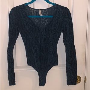 Free people long sleeve bodysuit